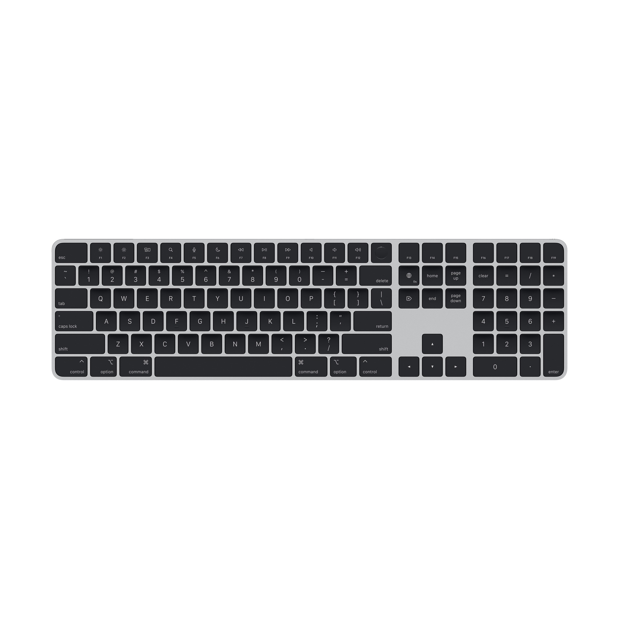 APPLE Magic Keyboard Touch ID-val és számbillentyűzettel – fekete 