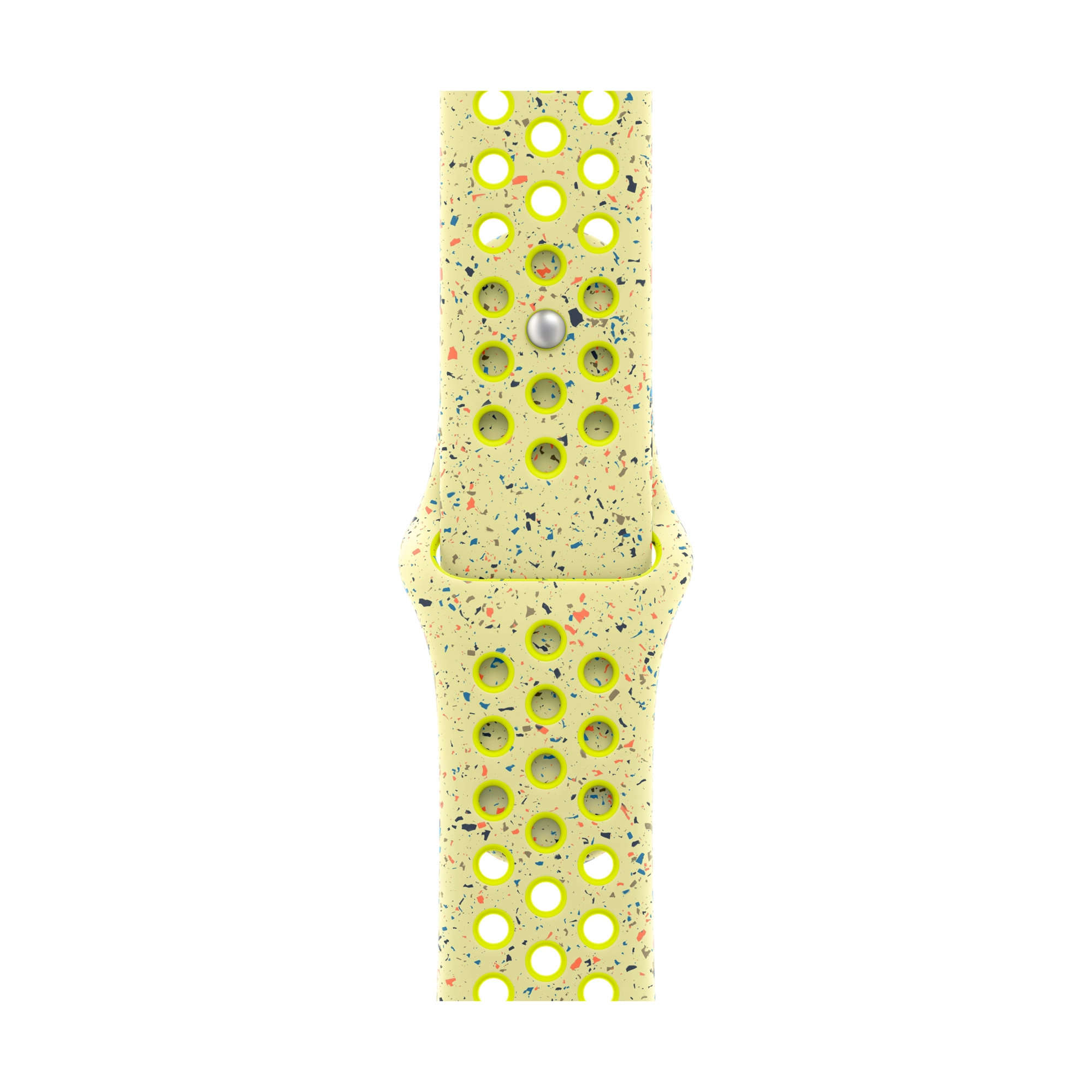 46 mm-es neonzöld csobbanás Nike sportszíj – M/L
