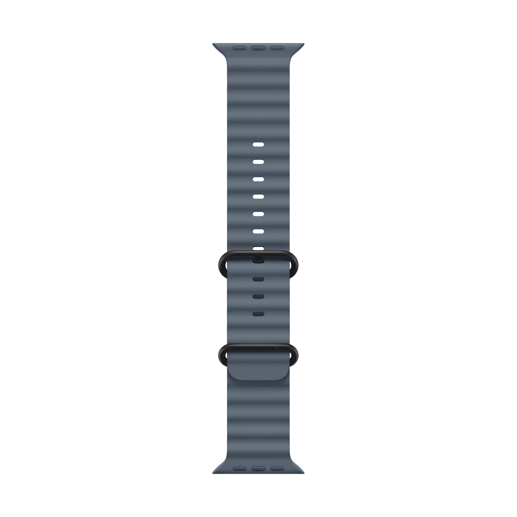 49 mm-es acélkék Óceán szíj – fekete titán