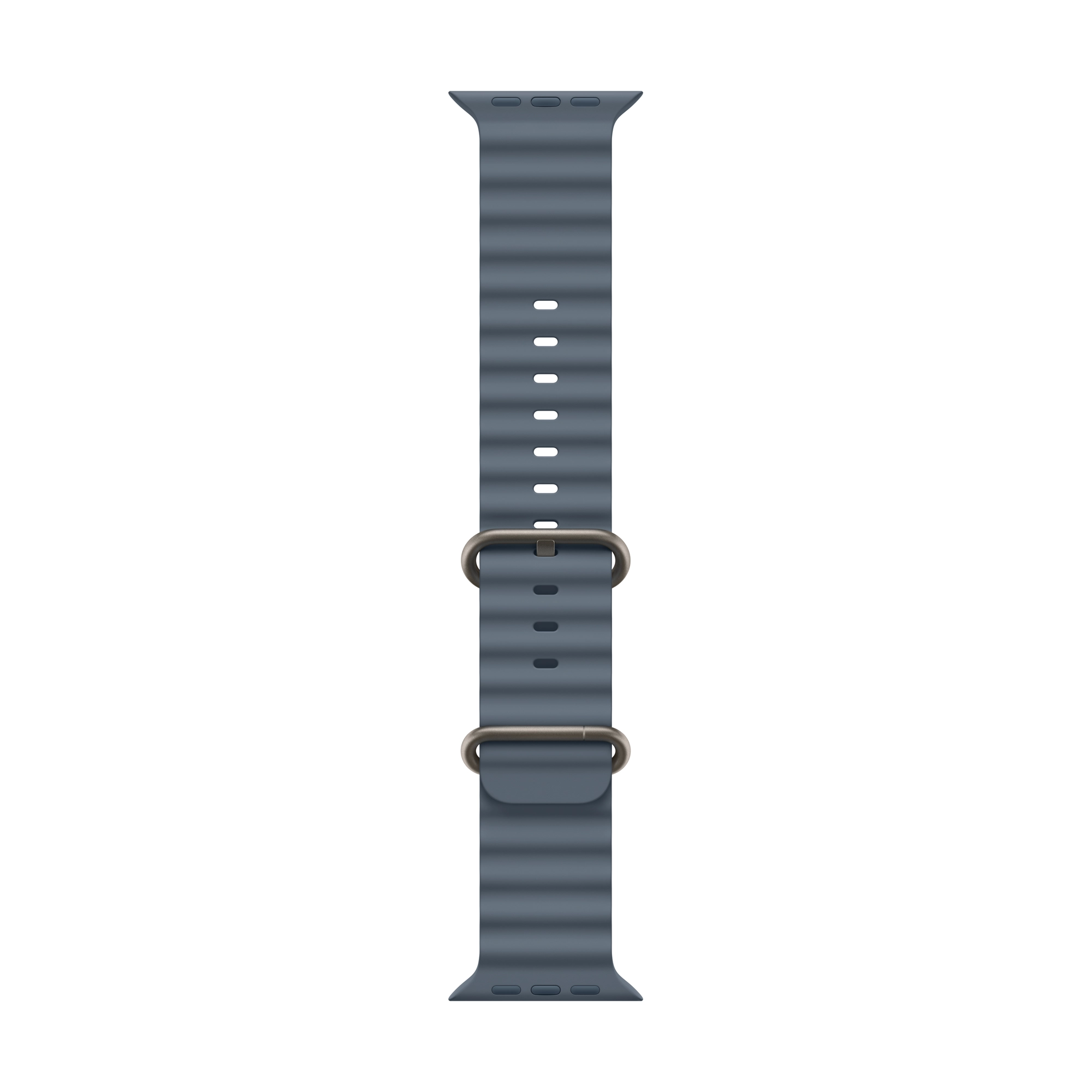 49 mm-es acélkék Óceán szíj – natúr titán