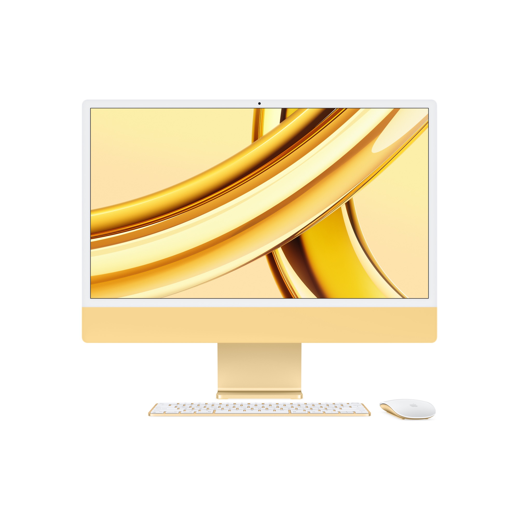 24-inch iMac 4.5K Retina kijelzővel, M3 chippel, 8 magos CPU, 10 magos GPU, 512GB SSD - sárga