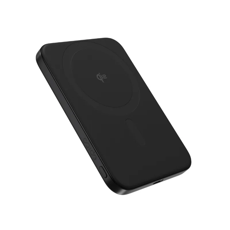 Epico UltraPack Qi2 15W Slim Aluminium MagSafe Wireless Power Bank 5000mAh - Black