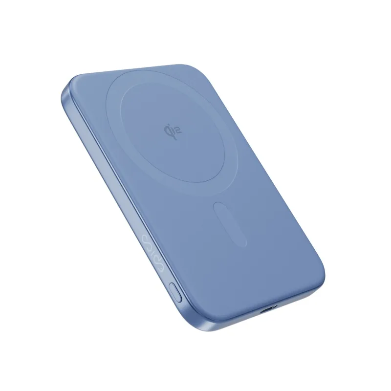 Epico UltraPack Qi2 15W Slim Aluminium MagSafe Wireless Power Bank 5000mAh - Light Blue