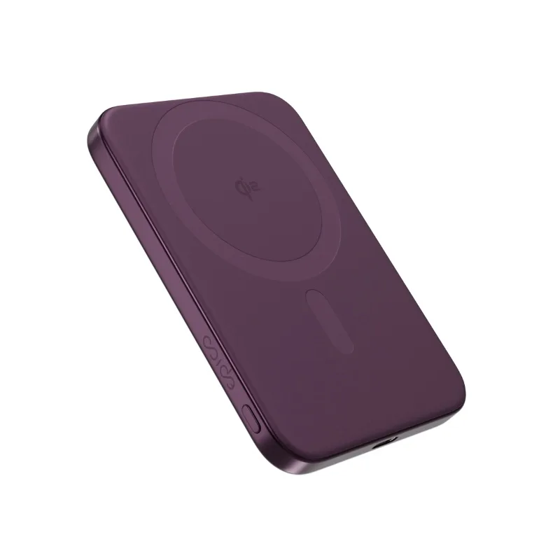 Epico UltraPack Qi2 15W Slim Aluminium MagSafe Wireless Power Bank 5000mAh - Dark Purple