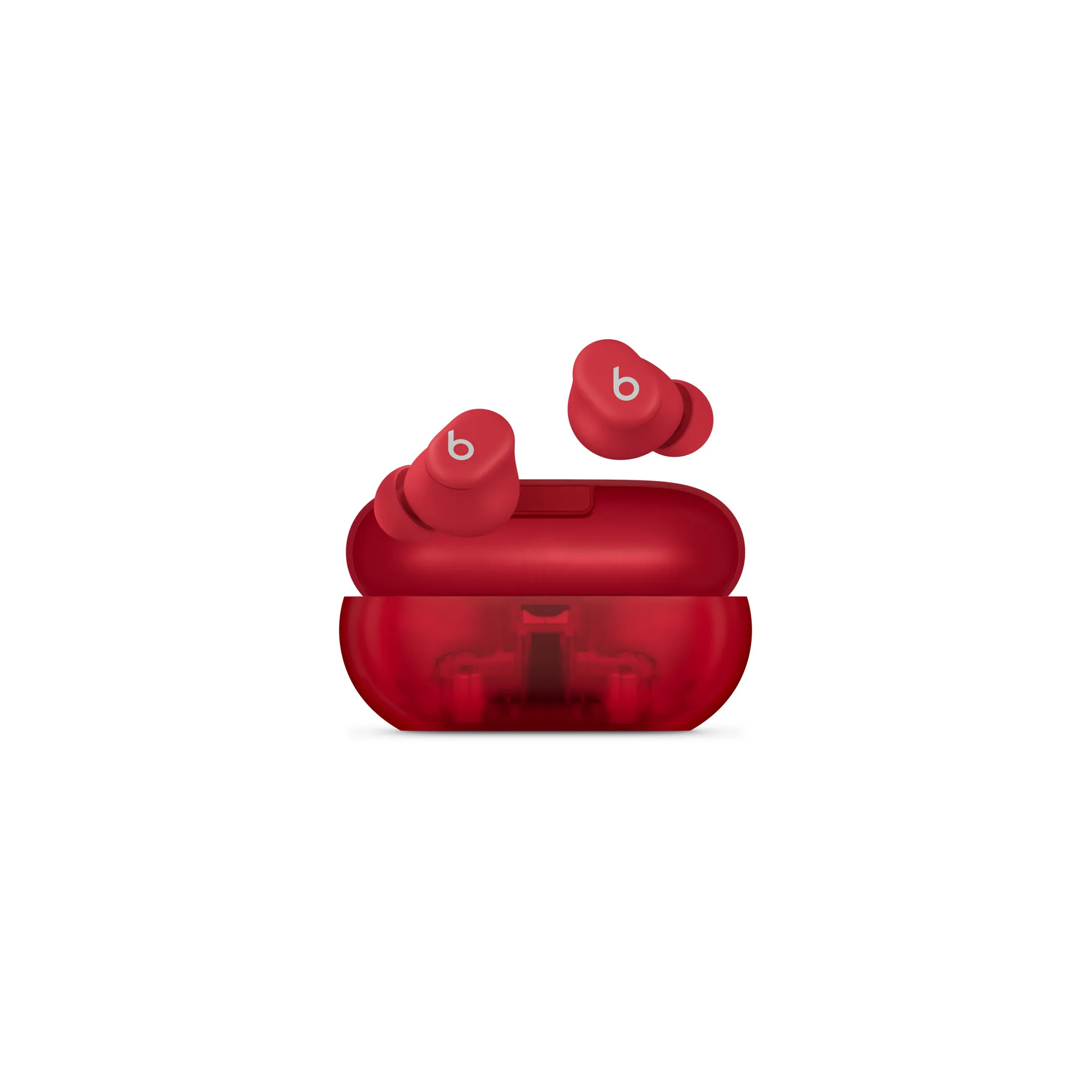 Beats Solo Buds vezeték nélküli fülhallgató – átlátszó piros