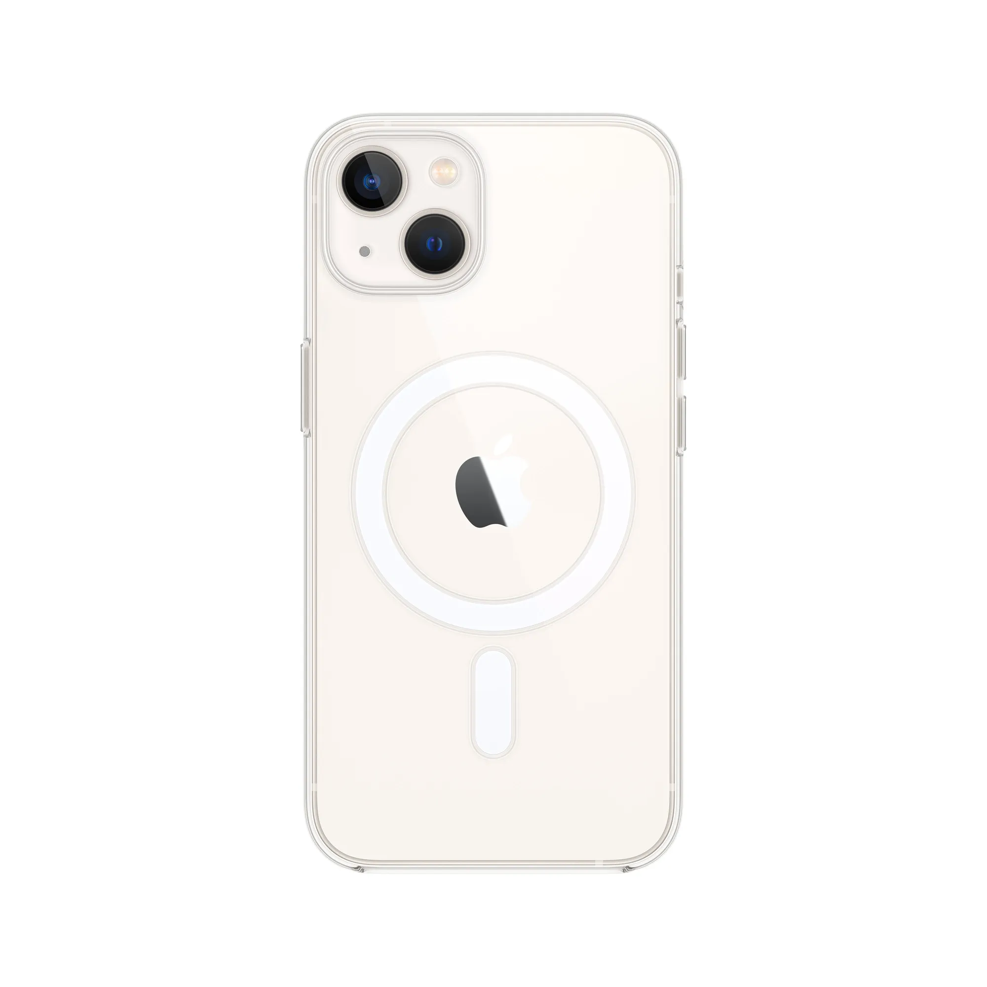 MagSafe-rögzítésű átlátszó iPhone 13-tok - áttetsző