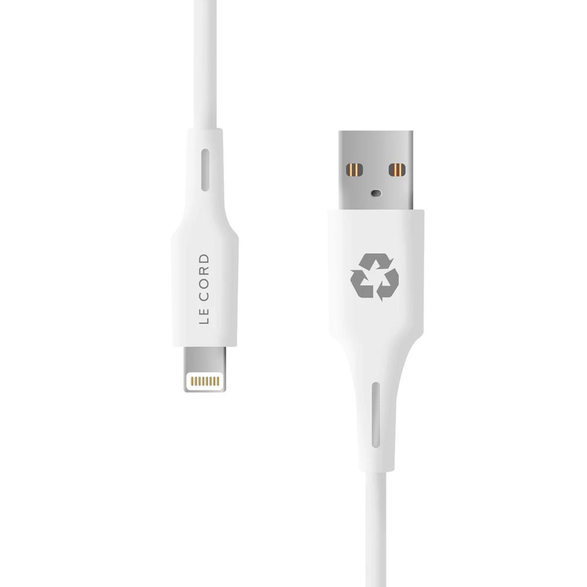 LeCord Ghost NET USB-C - Lightning kábel 1.2m - fehér