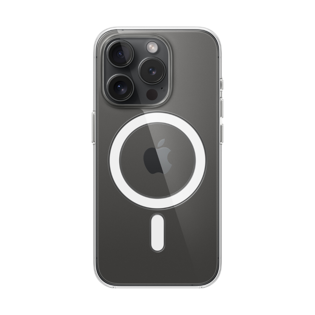 MagSafe-rögzítésű átlátszó iPhone 15 Pro-tok