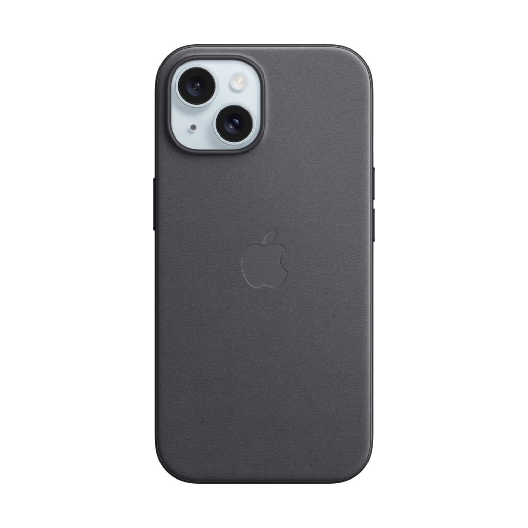MagSafe-rögzítésű iPhone 15 FineWoven-szövettok - fekete