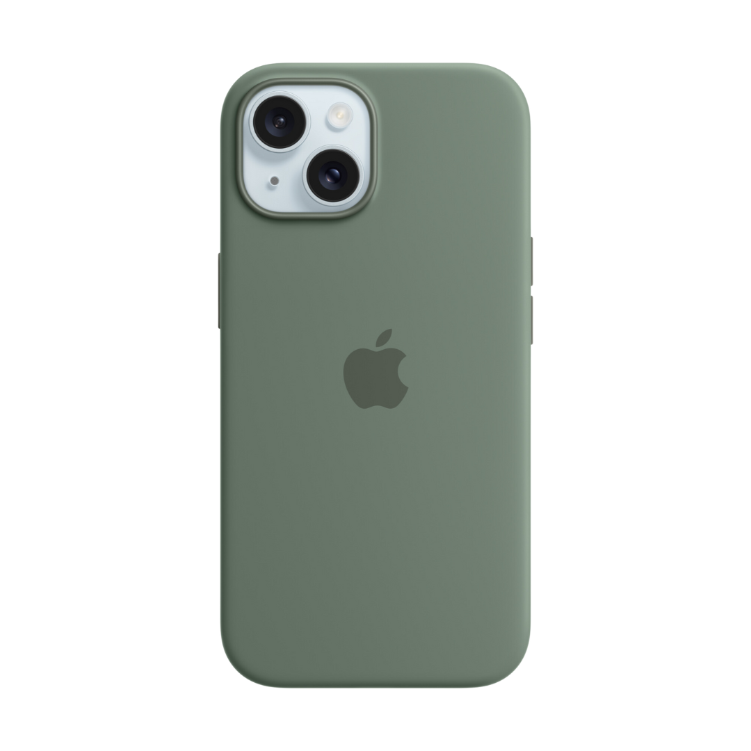 MagSafe-rögzítésű iPhone 15-szilikontok - ciprus