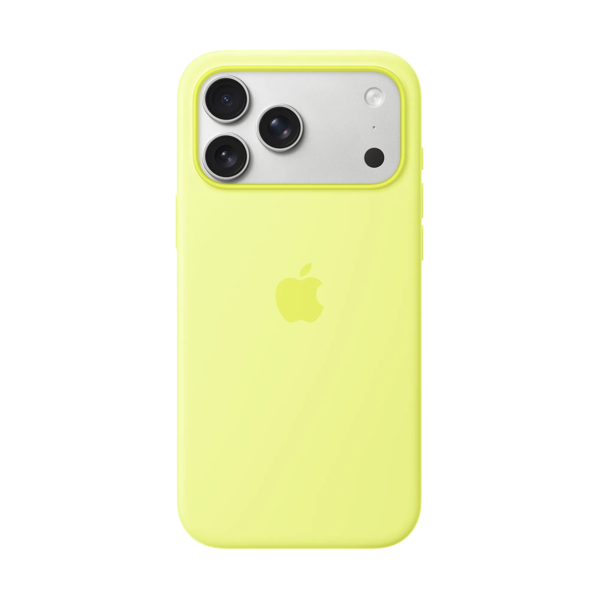 MagSafe-rögzítésű iPhone 17 Pro Max-szilikontok – neonsárga
