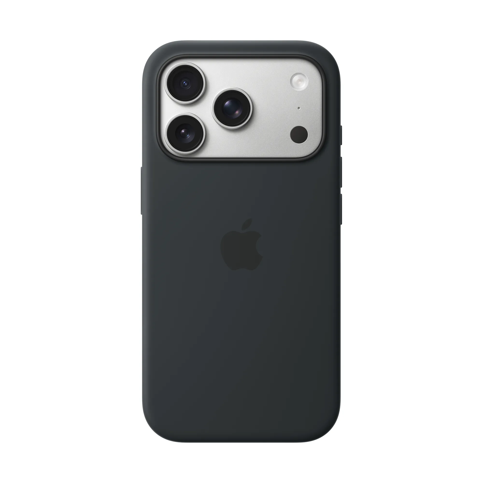 MagSafe-rögzítésű iPhone 17 Pro-szilikontok – fekete