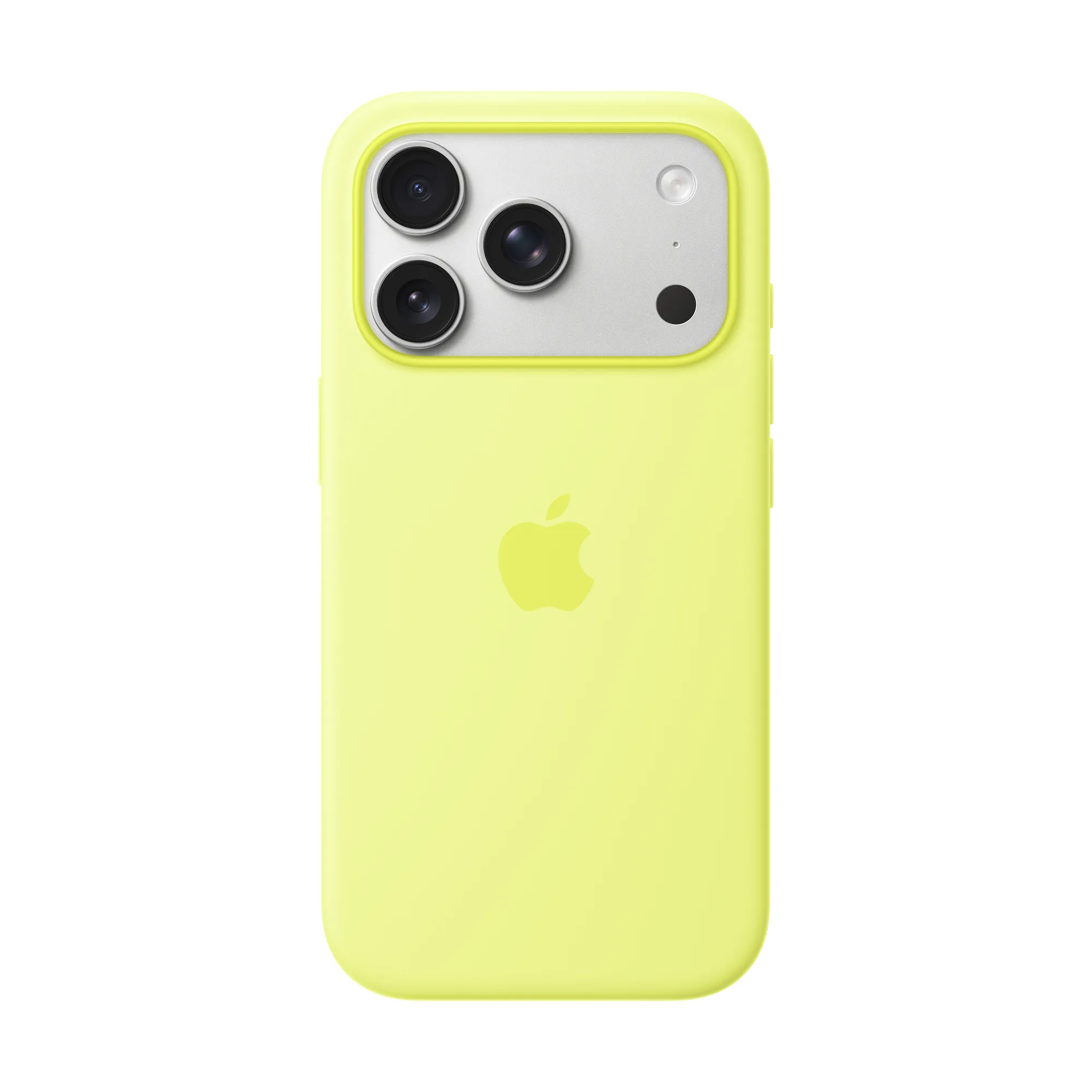 MagSafe-rögzítésű iPhone 17 Pro-szilikontok – neonsárga
