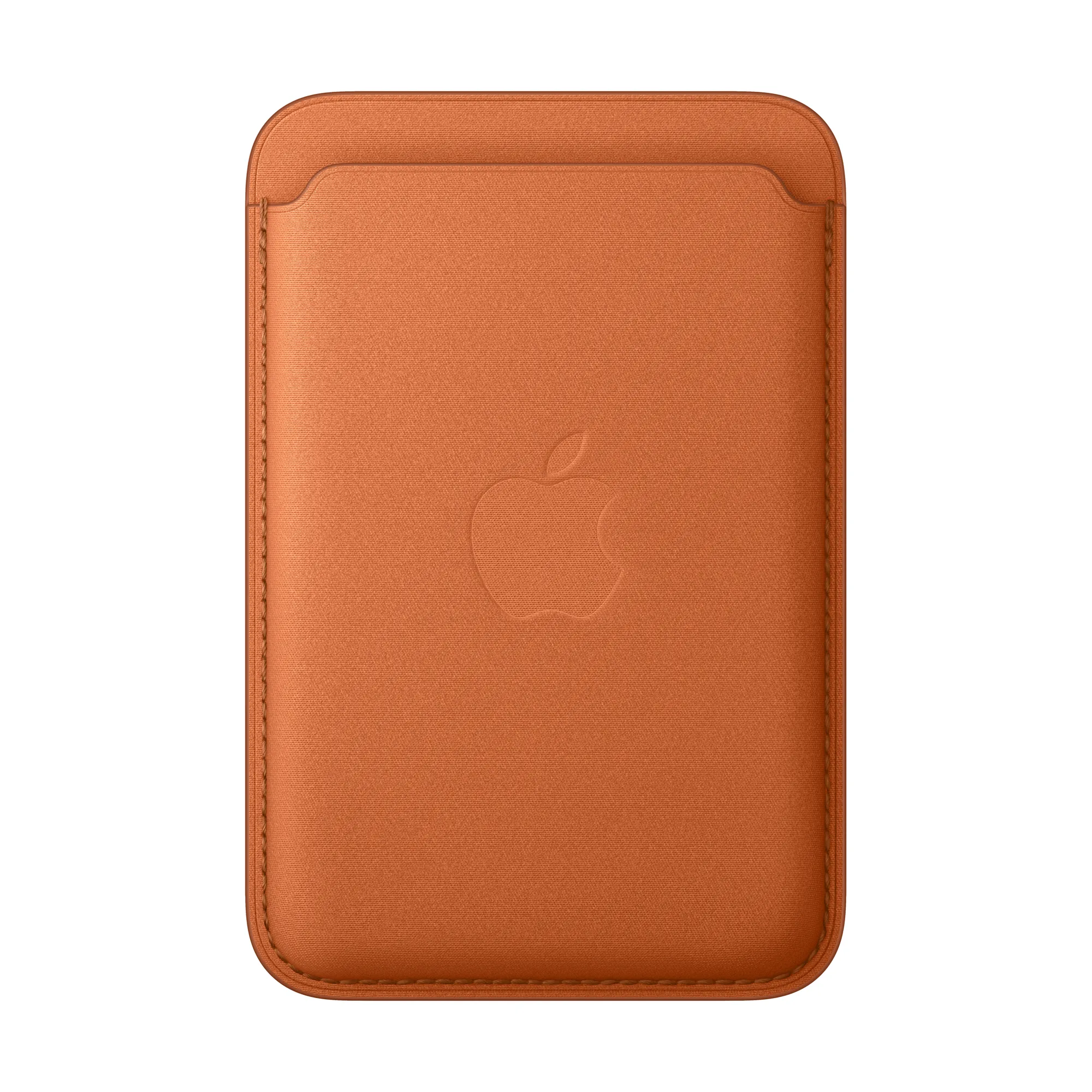 MagSafe-rögzítésű iPhone FineWoven-szövettárca – rókavörös