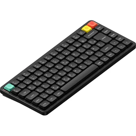 NuPhy Air75 V3 vezeték nélküli Gateron Blush nano mechanikus magyar billentyűzet - fekete