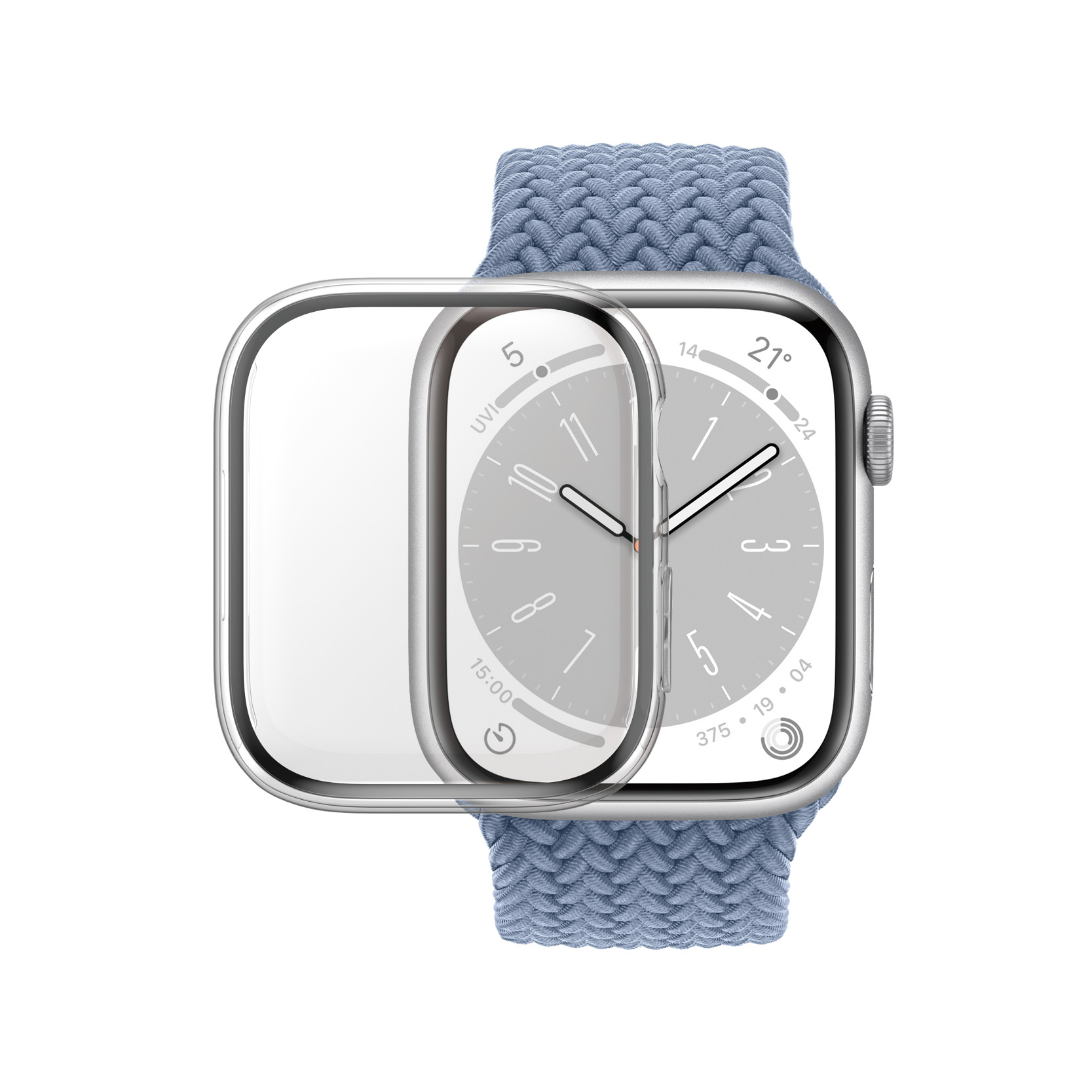PANZERGLASS Apple Watch 41mm D3O tok - áttetsző