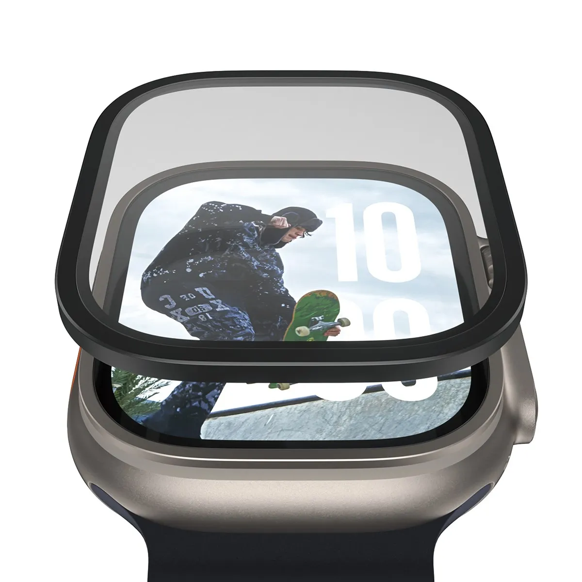 PANZERGLASS Metal Frame Apple Watch 49mm védőtok - fekete