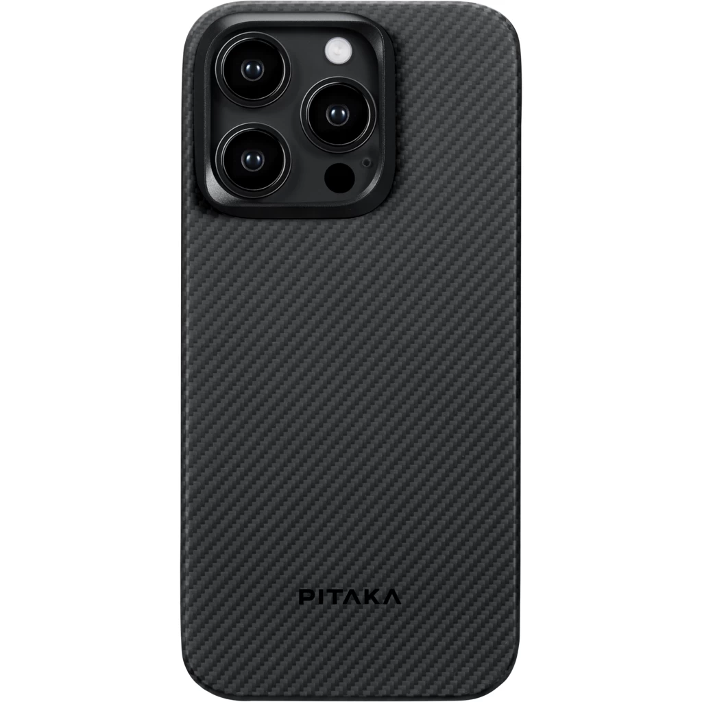 Pitaka MagEZ 4 600D iPhone 15 Pro Max tok MagSafe rögzítéssel - fekete/szürke