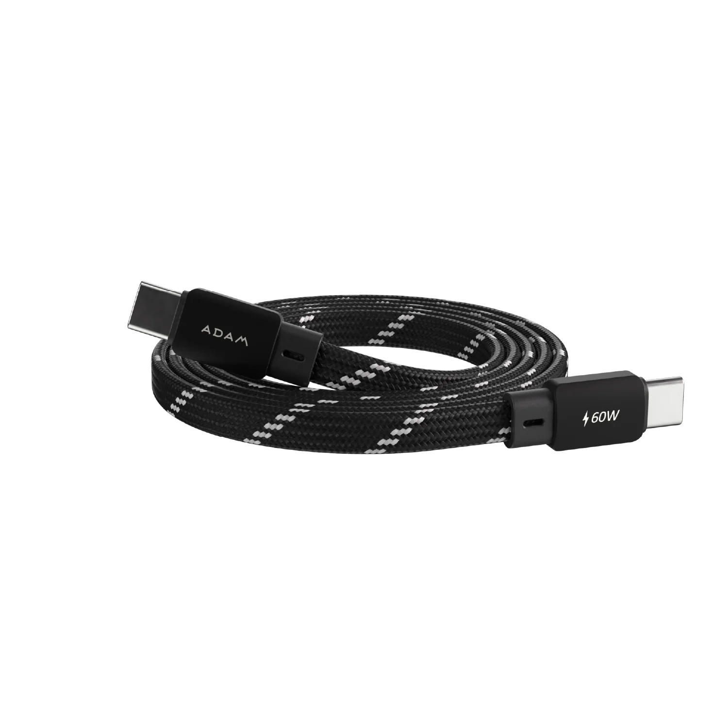 ADAM elements MF100 USB-C – USB-C 60W mágneses laposkábel (töltőkábel) - fekete