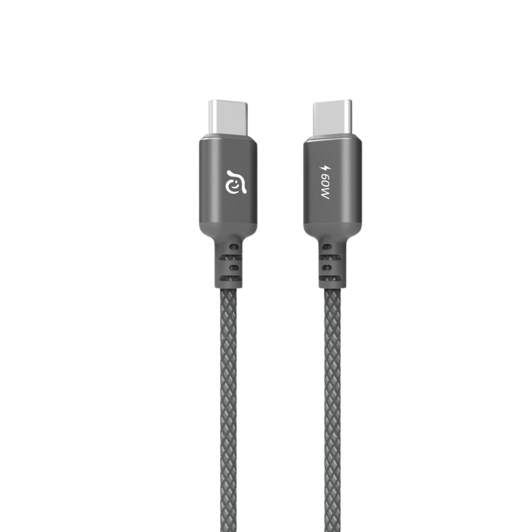 ADAM ELEMENTS Casa S200 USB-C 2m-es töltőkábel - szürke