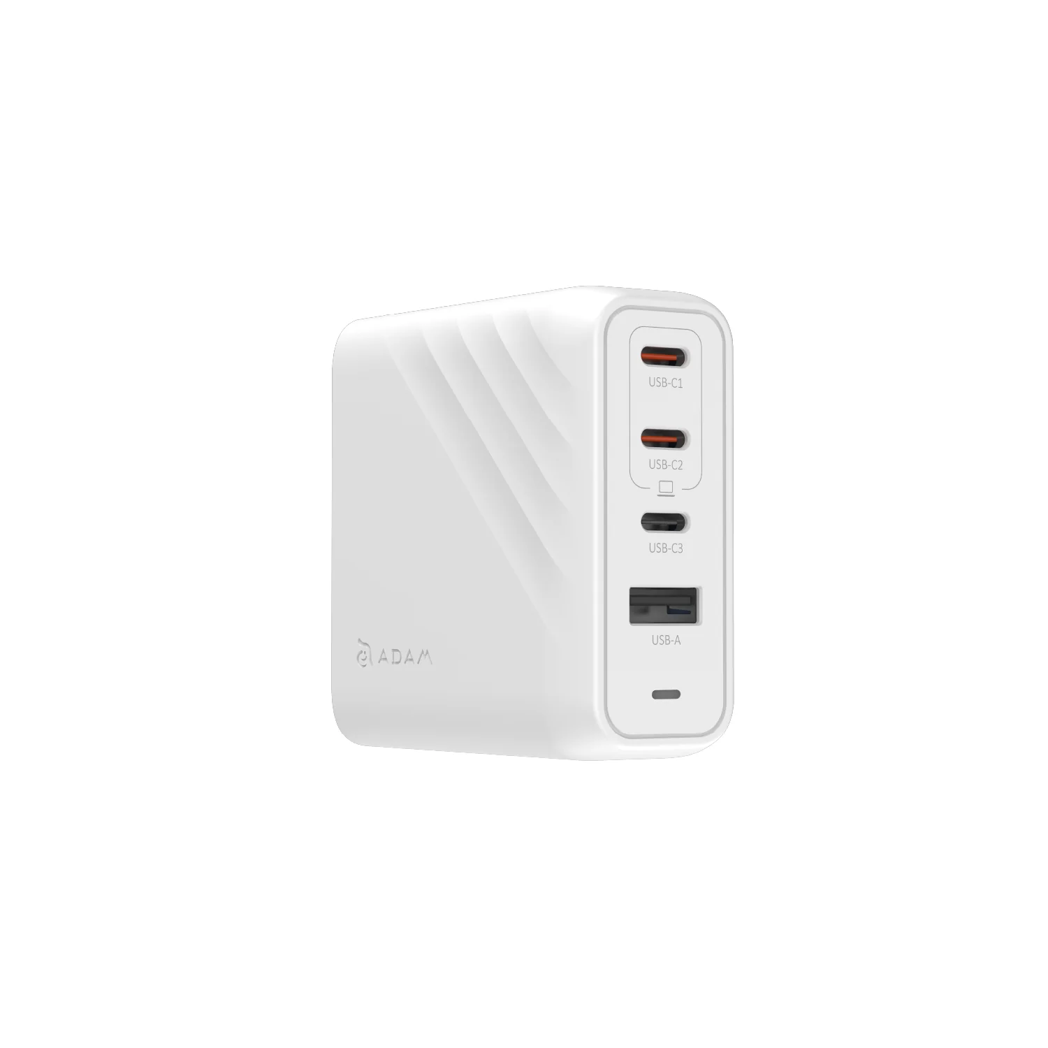 ADAM elements P100 GaN 100W 4 portos töltőkészlet / utazó adapter - fehér
