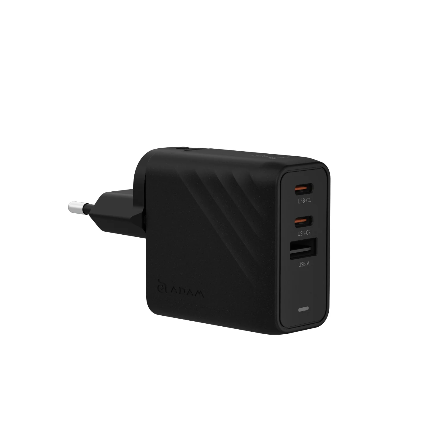 ADAM elements P67 GaN 67W 3 portos gyorstöltő fali hálózati adapter (utazó adapter) - fekete