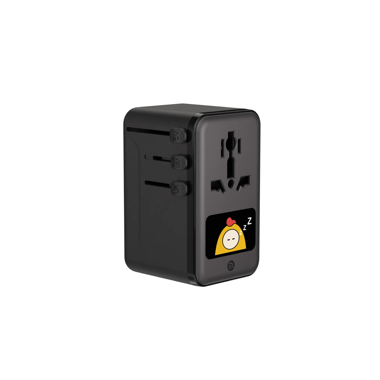ADAM elements OMNIA T100D 100W GaN univerzális úti adapter kijelzővel – Mindent látsz, ami számít