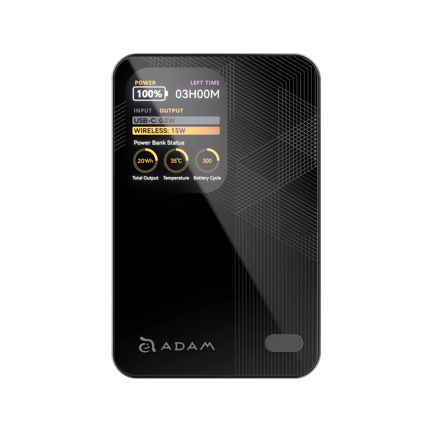 ADAM elements VIONTA M10 10 000 mAh mágneses vezeték nélküli powerbank - fekete
