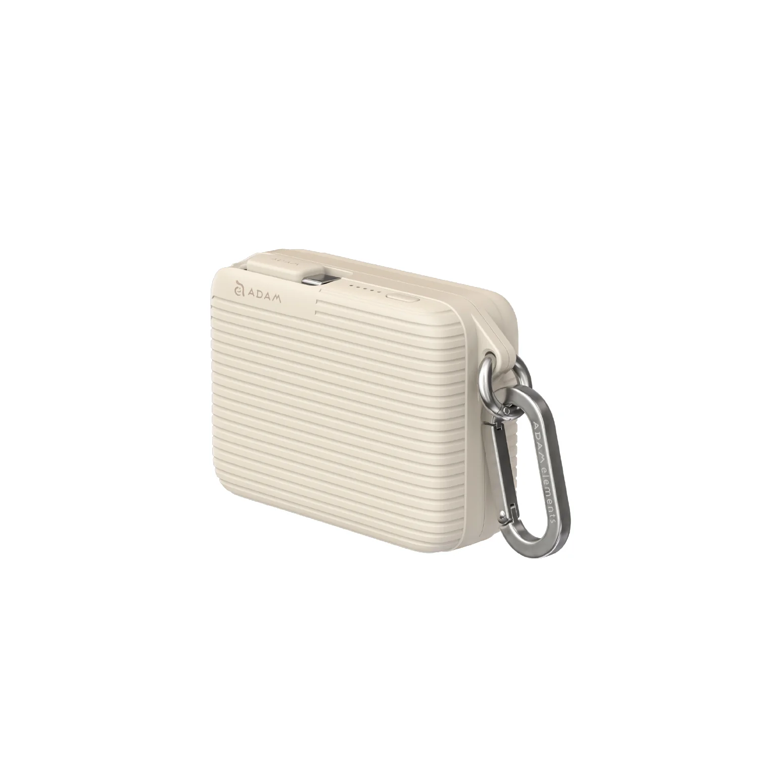 ADAM elements VIONTA T1S 30W 10 000 mAh solid-state powerbank beépített kábellel - bézs