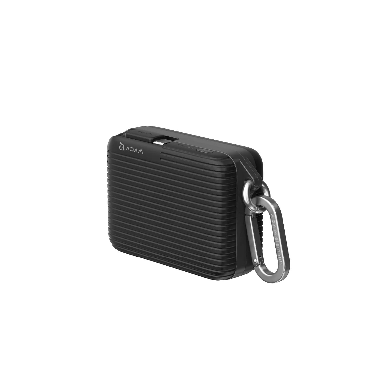 ADAM elements VIONTA T1S 30W 10 000 mAh solid state-akkumulátoros powerbank beépített kábellel - fekete