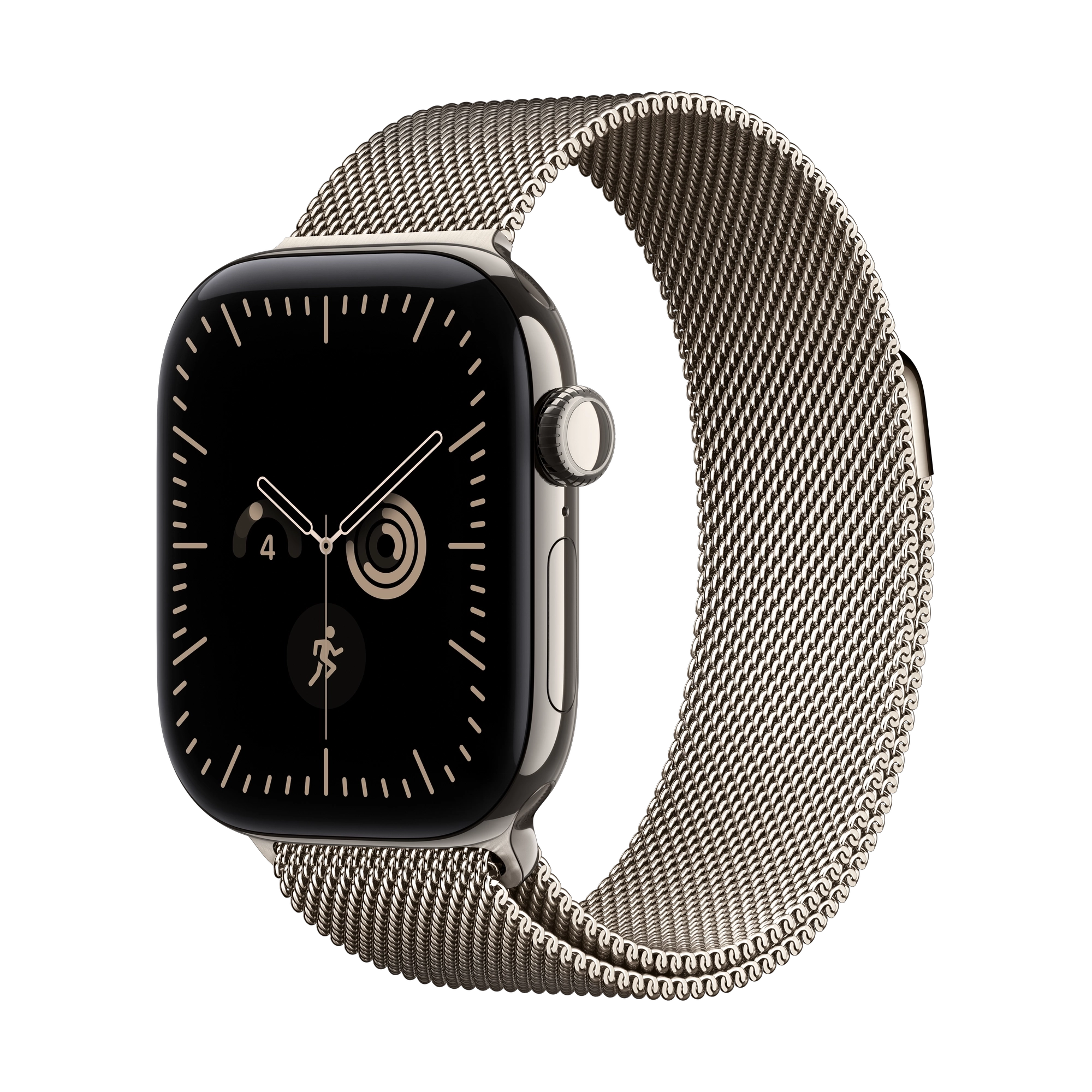 Apple Watch Series 12 GPS + Cellular 42mm Natural Titanium Case with Natural Milanese Loop