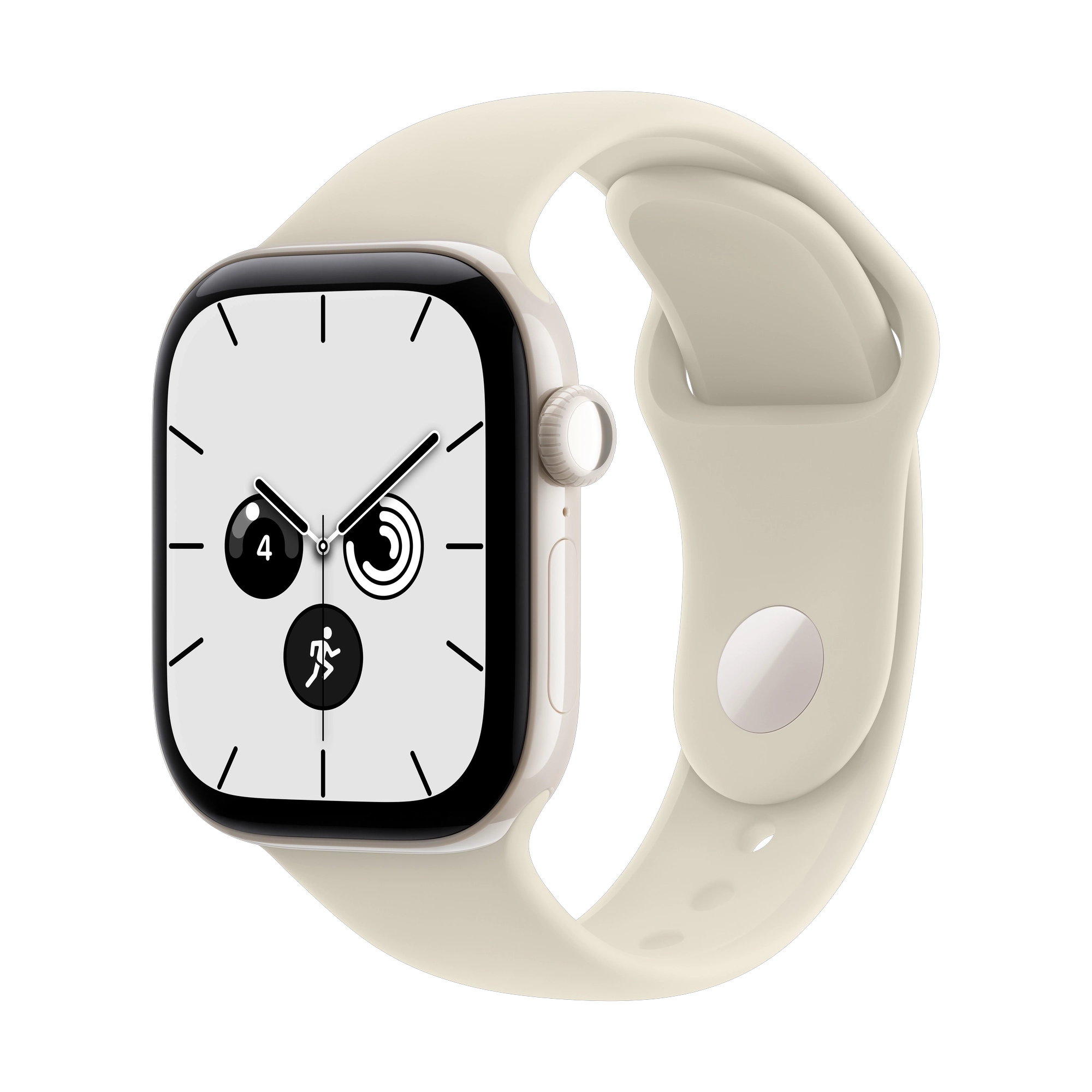 Apple Watch Series 12 GPS + Cellular 42mm Pearl White Ceramic Case with Sand Sport Band - M/L