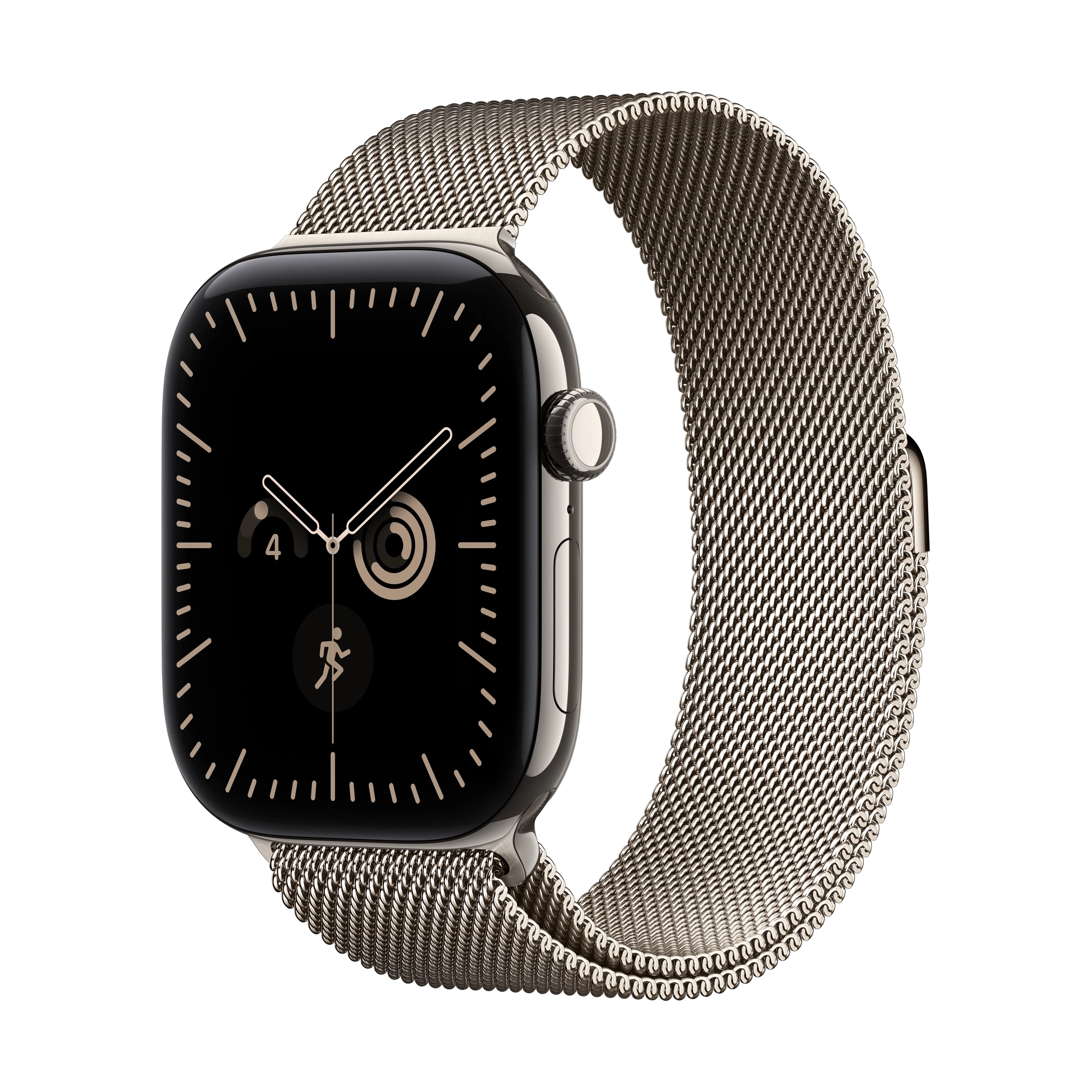 Apple Watch Series 12 GPS + Cellular 46mm Natural Titanium Case with Natural Milanese Loop - M/L