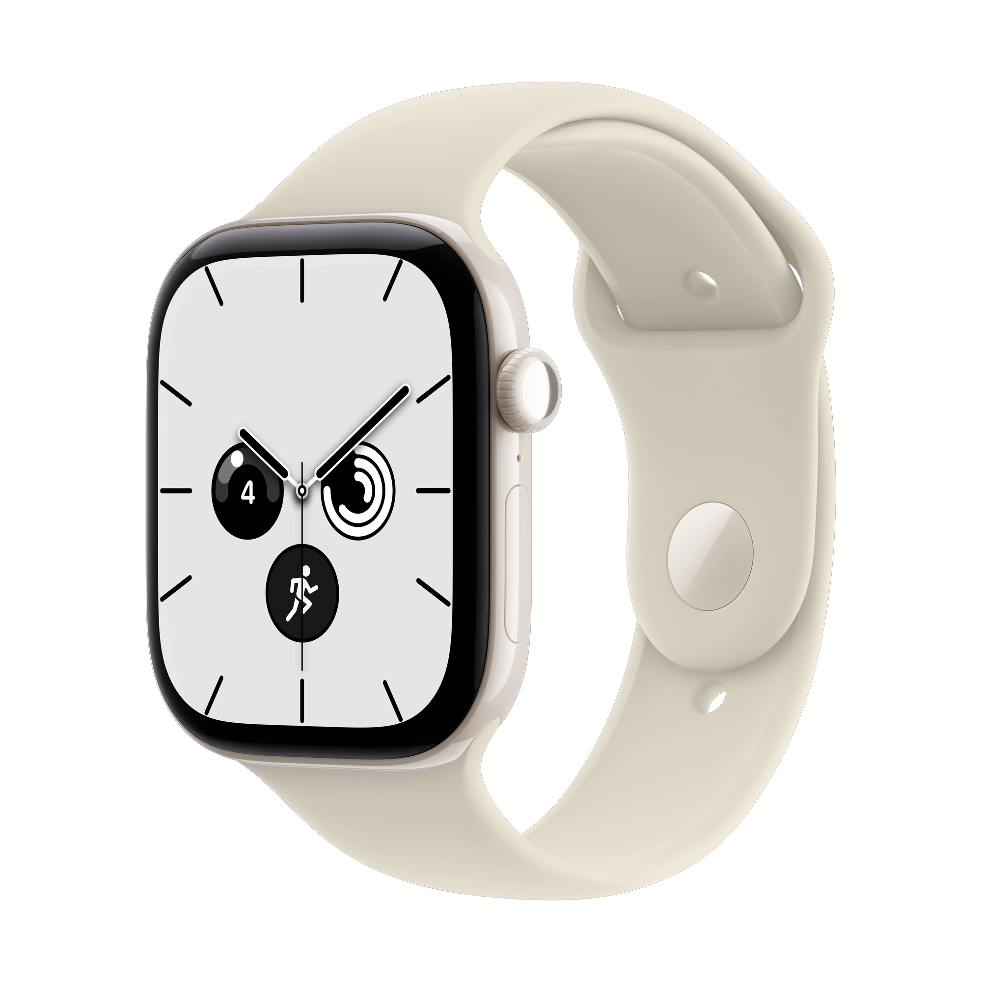 Apple Watch Series 12 GPS + Cellular 46mm Pearl White Ceramic Case with Sand Sport Band - M/L