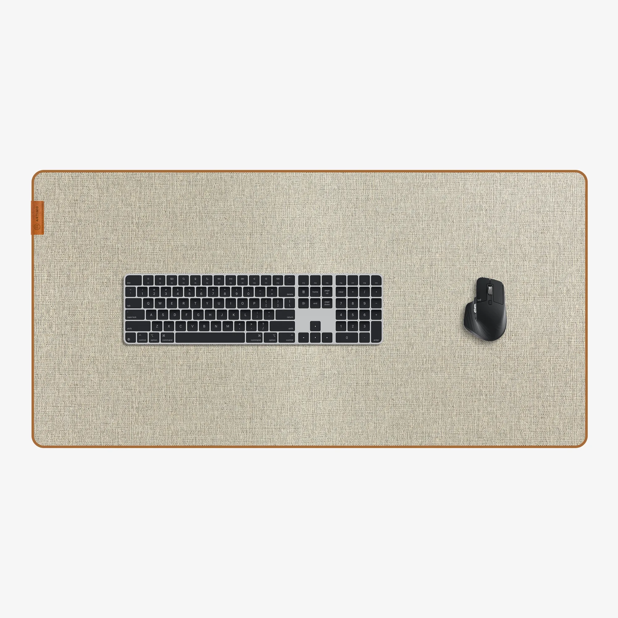 Artimo Desk Mat - Loom Series - L (90x45 cm) - Bézs - Prémium szövet egérpad
