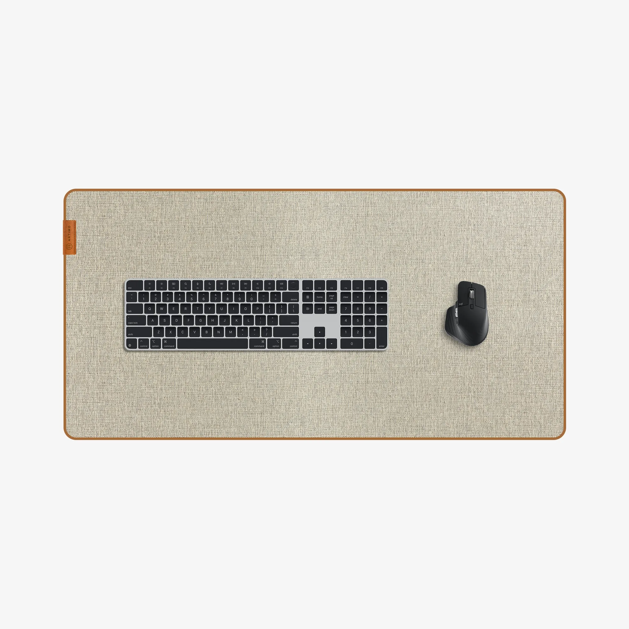 Artimo Desk Mat - Loom Series - M (80x40 cm) - Bézs - Prémium szövet egérpad