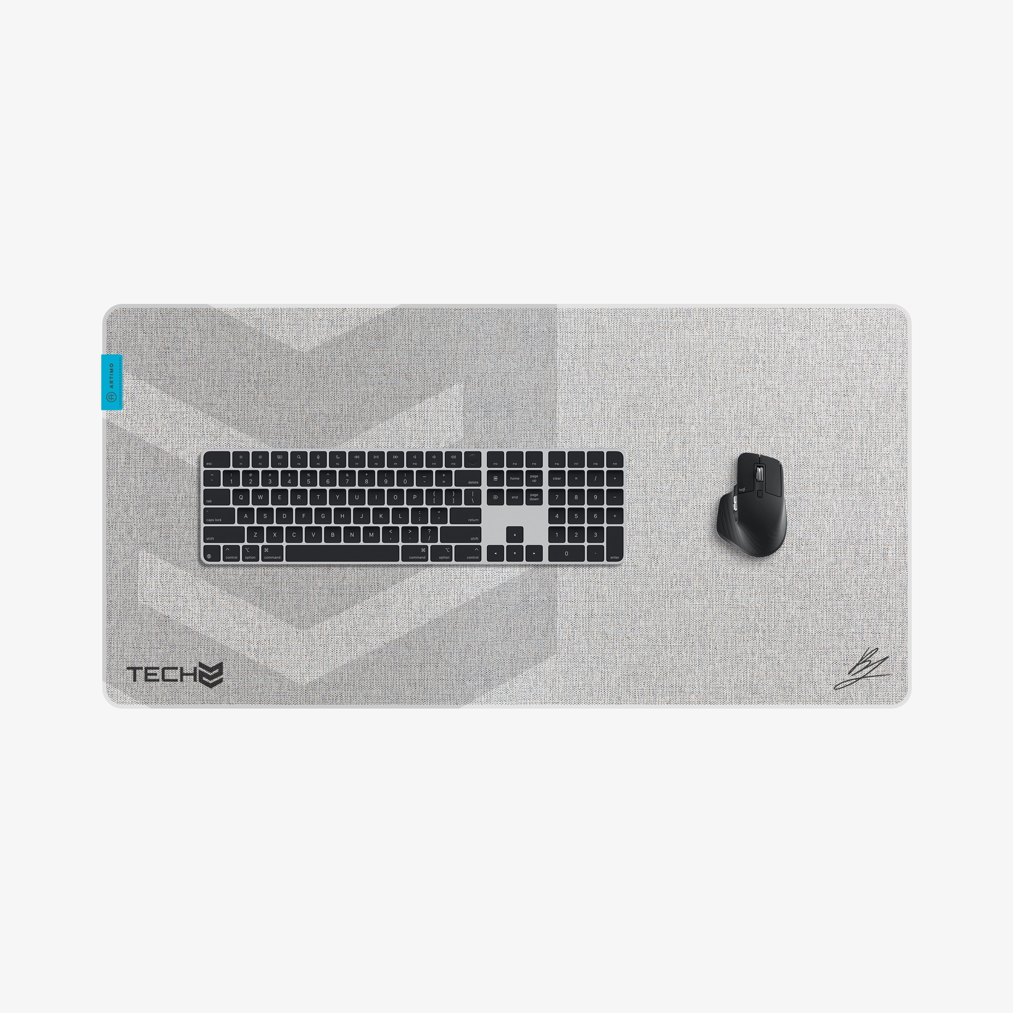 Artimo Loom Series prémium szövet egérpad - világos szürke - M (80x40 cm) - Tech2 Limited Edition