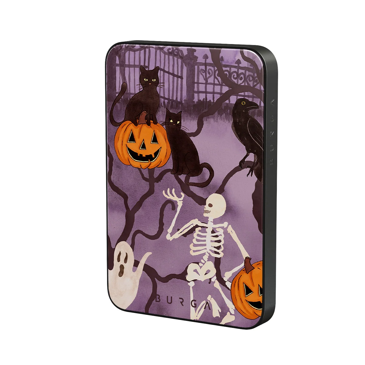 BURGA 5000 mAh vékony MagSafe-kompatibilis powerbank - Trick or Treat