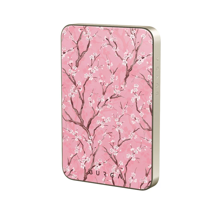 BURGA 5000 mAh vékony MagSafe-kompatibilis powerbank - sakura