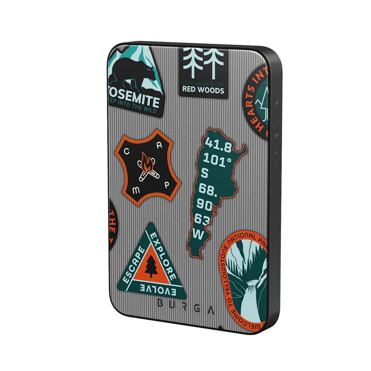 BURGA 5000 mAh vékony MagSafe-kompatibilis powerbank - basecamp