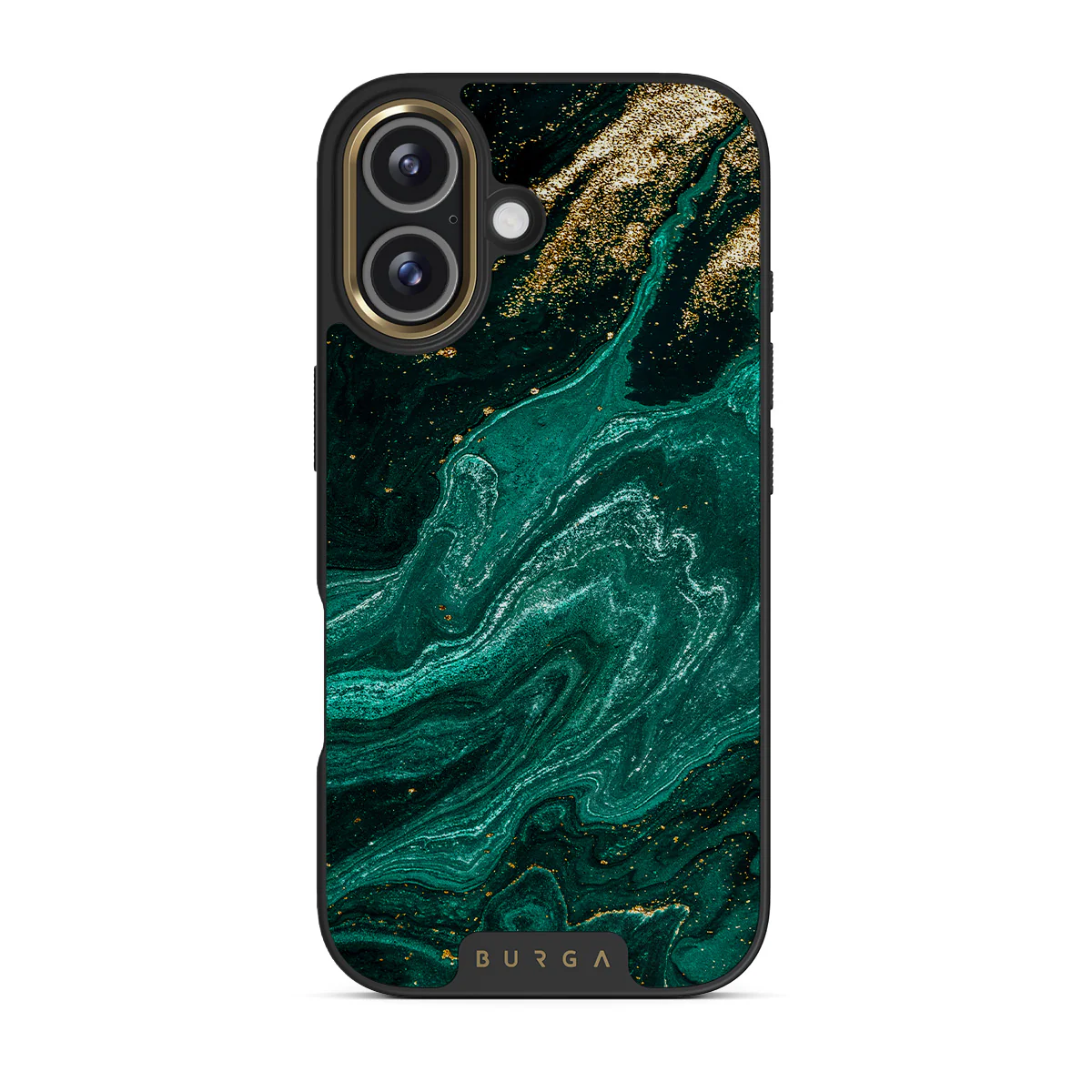 BURGA Elite Gold Ring MagSafe iPhone 17 tok - Emerald Pool