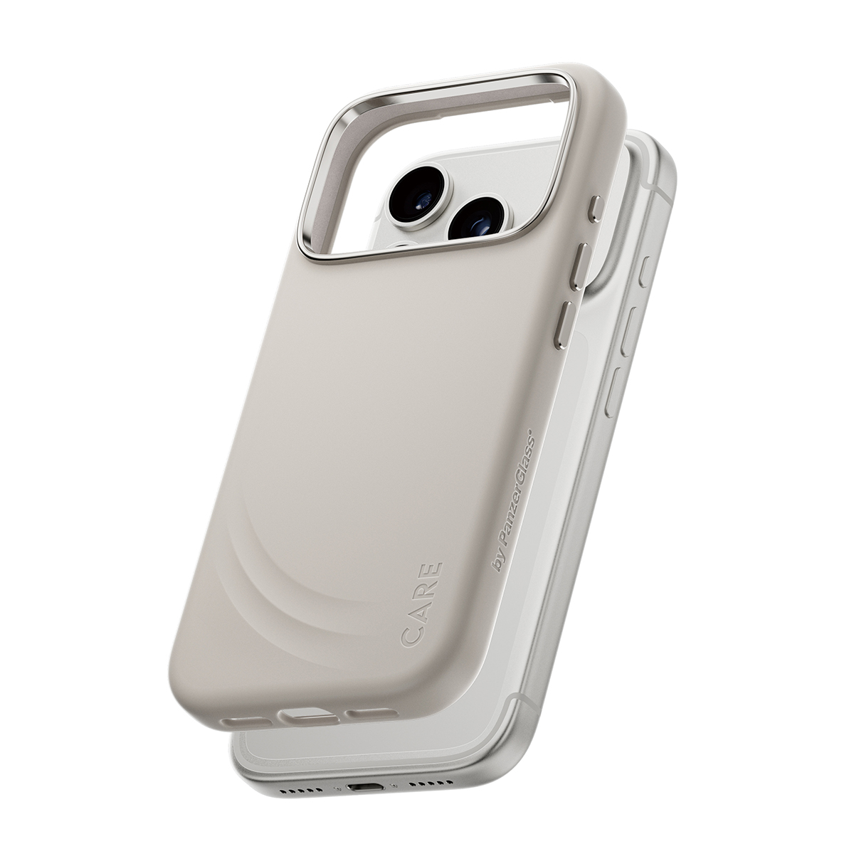 CARE by PanzerGlass Flow iPhone 17 Pro MagSafe tok - vanília