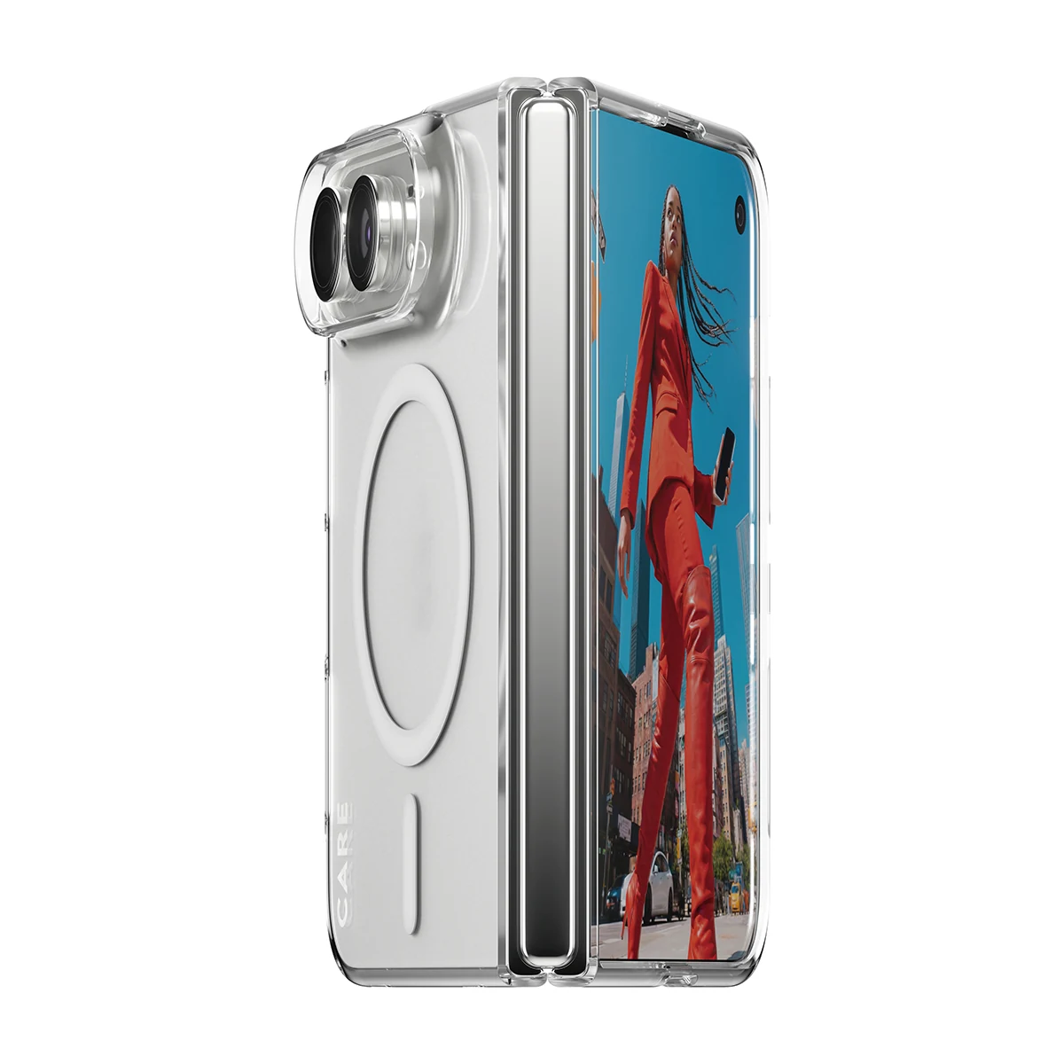 CARE by PanzerGlass SL1M iPhone Duo MagSafe tok - áttetsző