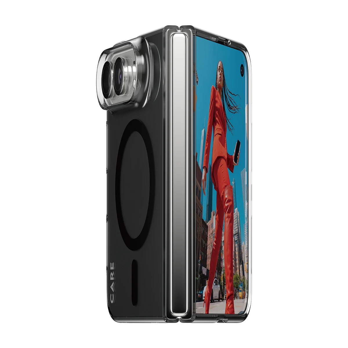 CARE by PanzerGlass SL1M iPhone Duo MagSafe tok - fekete
