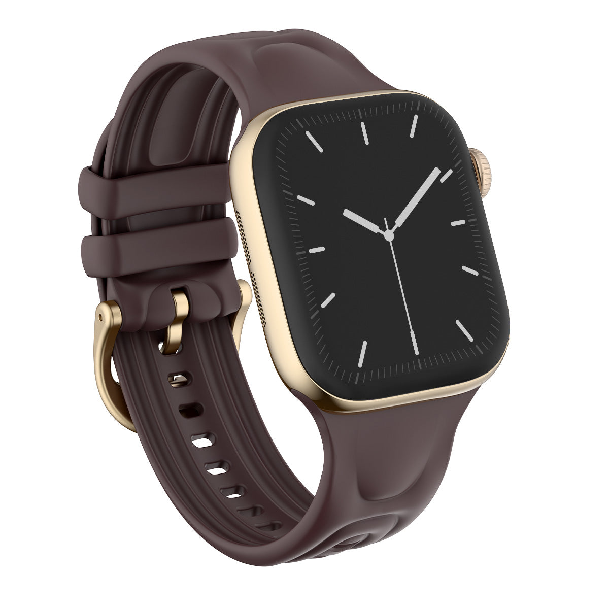 BURGA Apple Watch 44/45/46/49mm Cloud gumiszíj - csokoládébarna
