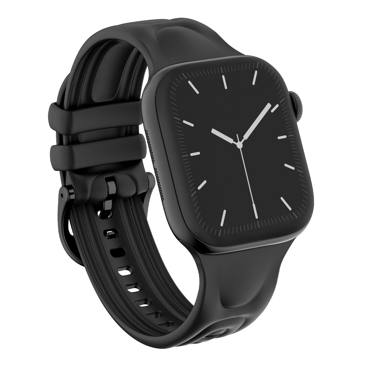 BURGA Apple Watch 38/40/41mm Cloud gumiszíj - fekete