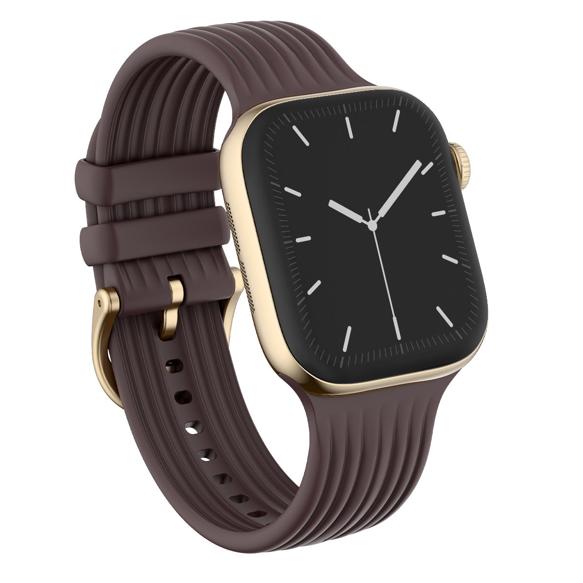 BURGA Apple Watch 44/45/46/49mm Core gumiszíj - csokoládébarna
