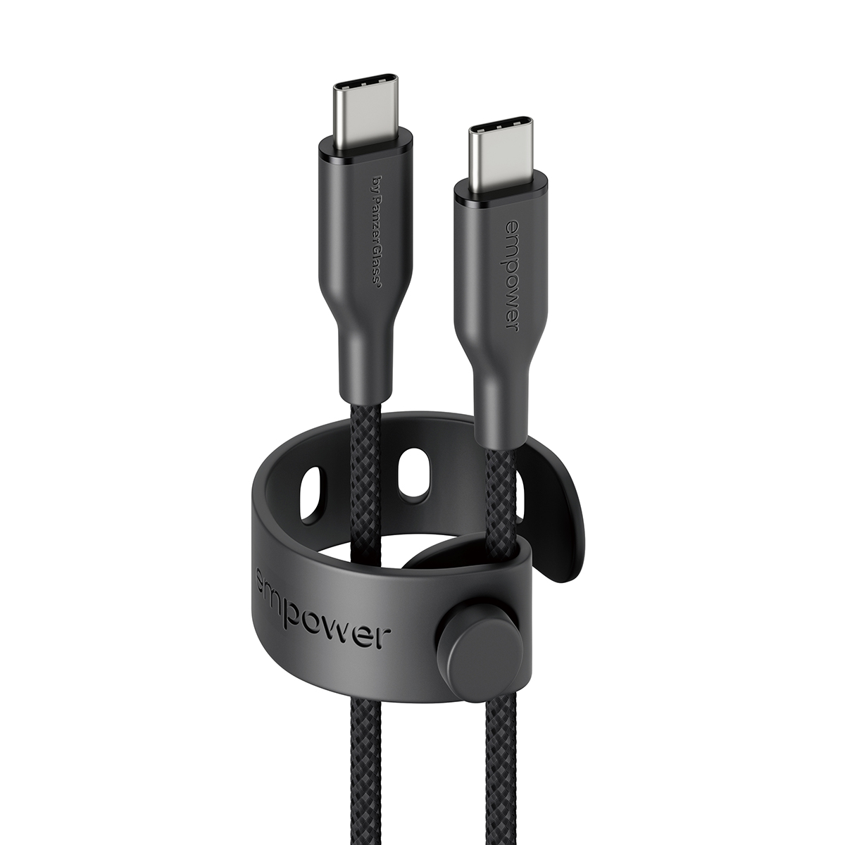 empower by PanzerGlass 60W USB-C 1.2m-es töltőkábel - asztrofekete