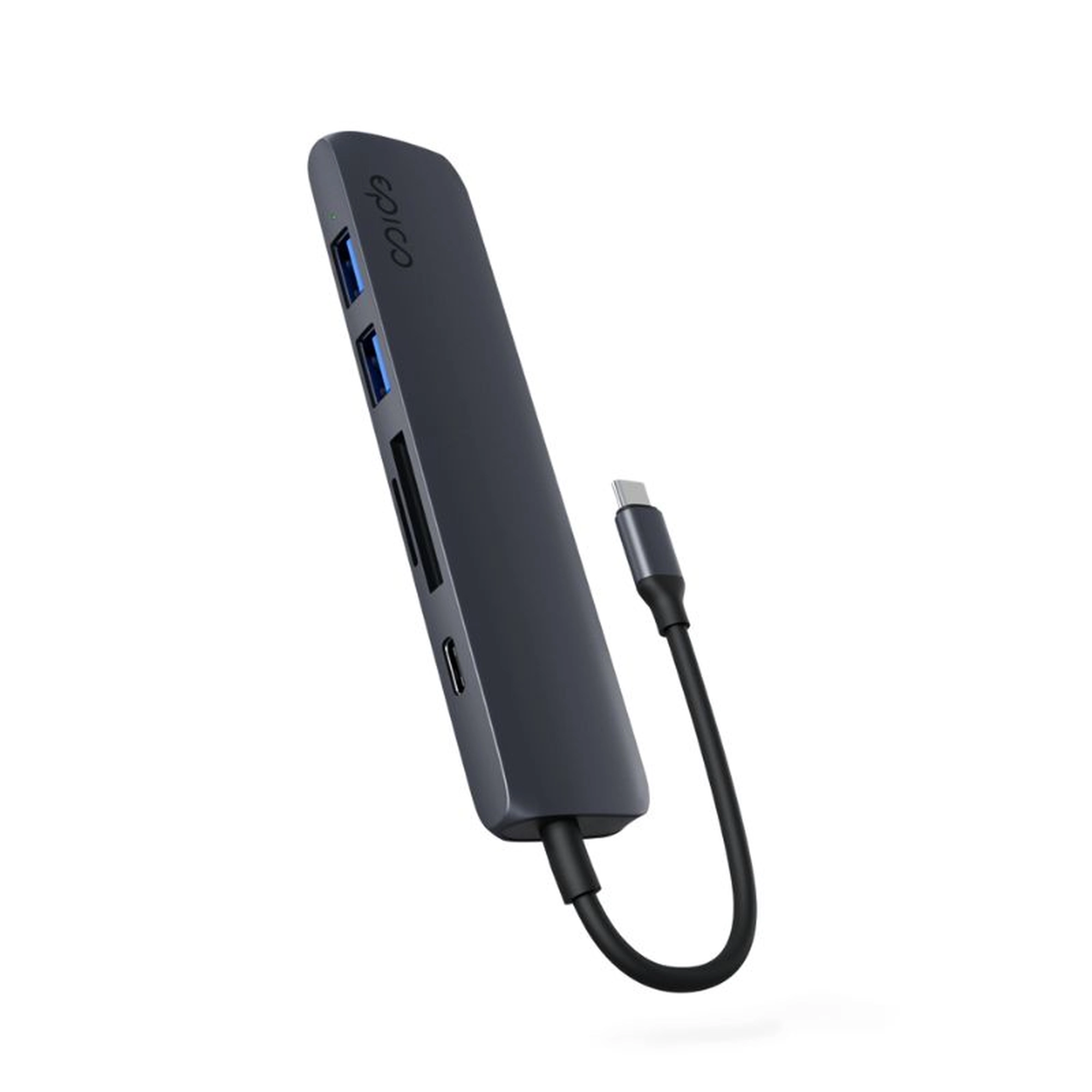 epico 6in1 Aluminium Hub 8K with USB-C connector - midnight