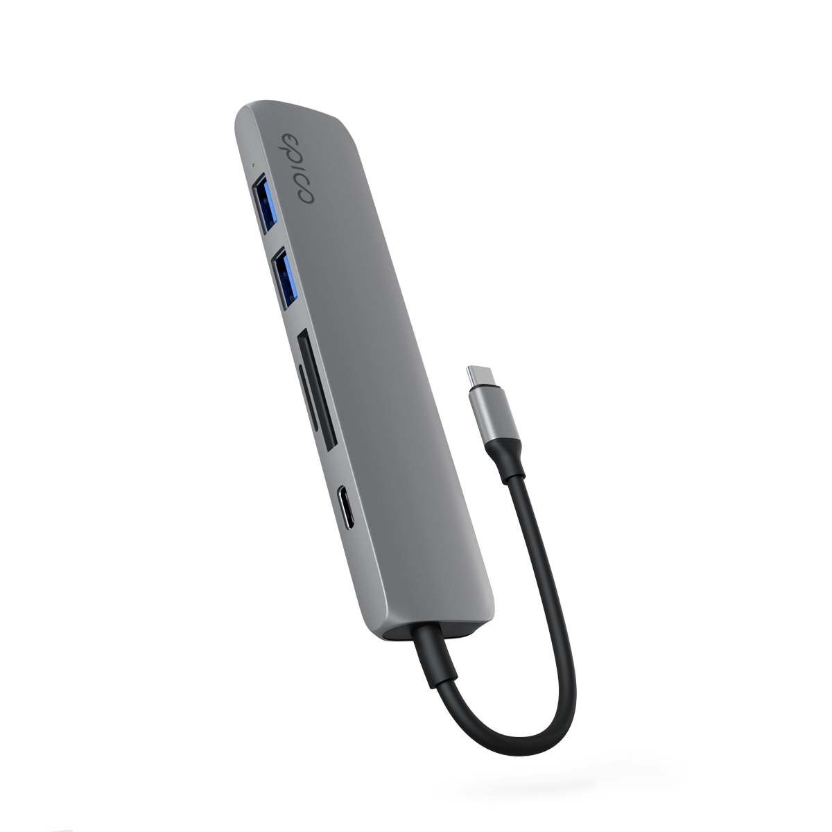 epico 6in1 USB-C hub - asztroszürke